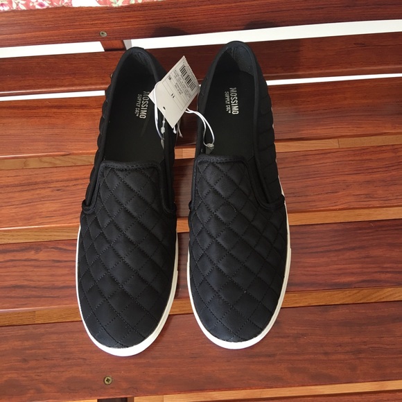 NWT Mossimo Supply Black quilted Sneakers - Picture 2 of 5